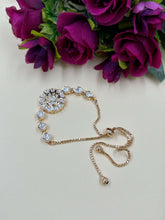 Sparkling Kundan Polki Bracelet With Adjustable Chain For Ladies And Girls